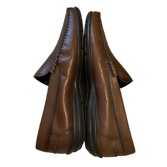 Moral Code x Donald Driver Shoes Mens Size 11 M Brown Leather Slip on Loafers - Picture 7 of 12